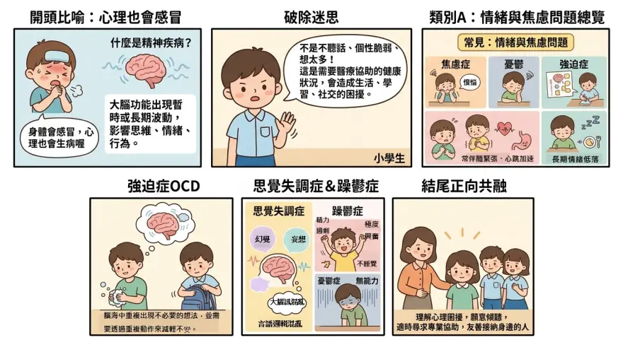 家長與補習社導師支援有精神疾病學生，跨專業團隊包括精神科醫生及臨床心理學家