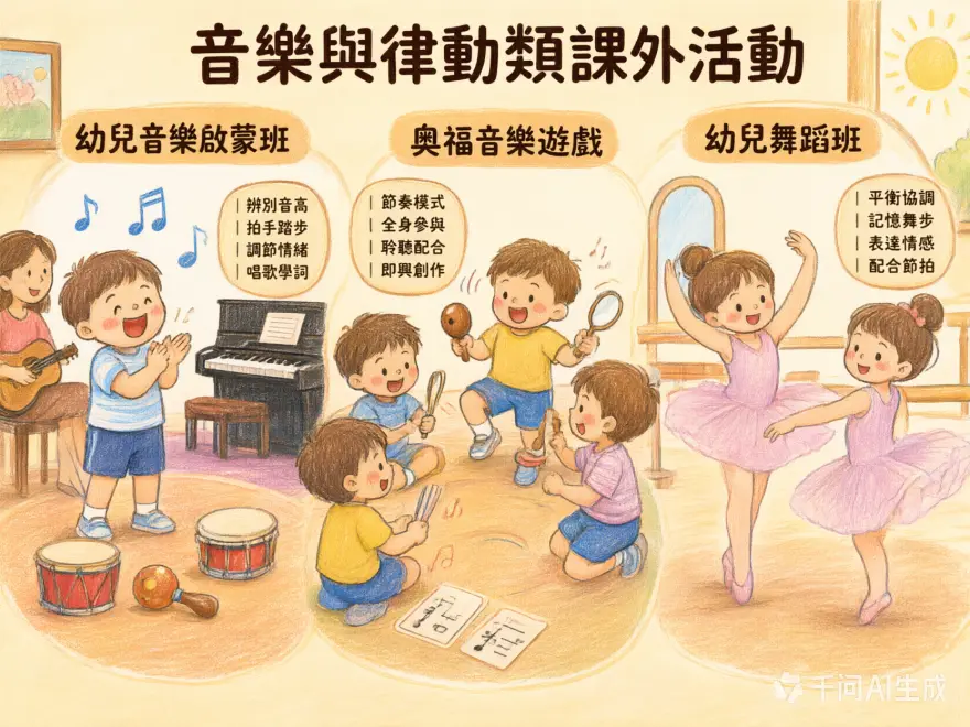 幼兒音樂啟蒙、音樂遊戲及舞蹈班對兒童成長好處插圖